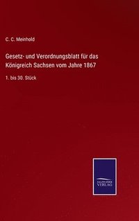 bokomslag Gesetz- und Verordnungsblatt fr das Knigreich Sachsen vom Jahre 1867