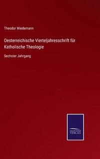 bokomslag Oesterreichische Vierteljahresschrift fr Katholische Theologie