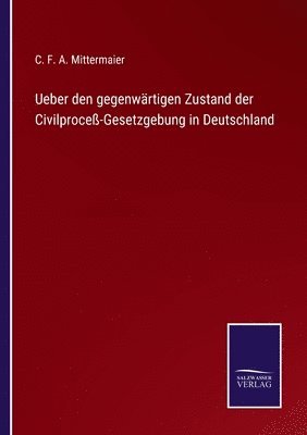 bokomslag Ueber den gegenwrtigen Zustand der Civilproce-Gesetzgebung in Deutschland