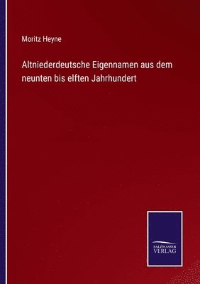 bokomslag Altniederdeutsche Eigennamen aus dem neunten bis elften Jahrhundert