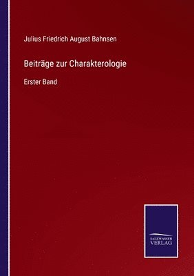 bokomslag Beitrage zur Charakterologie