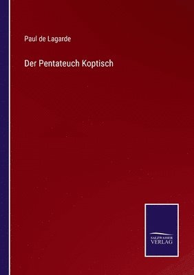 bokomslag Der Pentateuch Koptisch