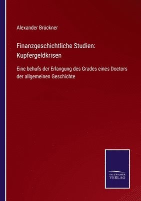 Finanzgeschichtliche Studien