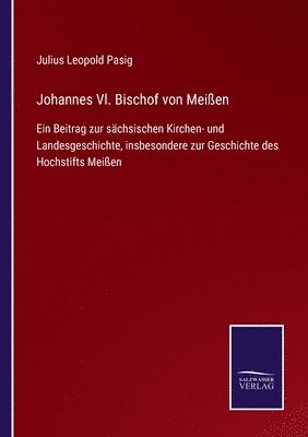 bokomslag Johannes Vl. Bischof von Meißen