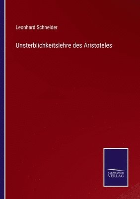 bokomslag Unsterblichkeitslehre des Aristoteles