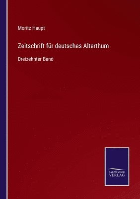 Zeitschrift für deutsches Alterthum
