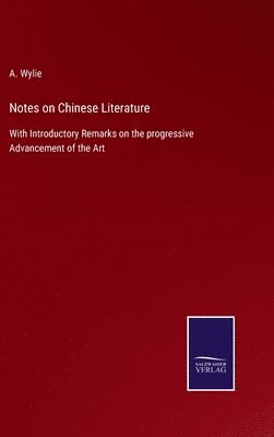 bokomslag Notes on Chinese Literature