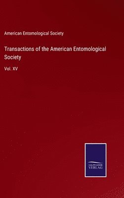 bokomslag Transactions of the American Entomological Society