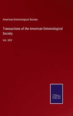 bokomslag Transactions of the American Entomological Society