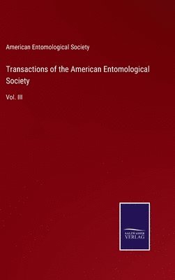 bokomslag Transactions of the American Entomological Society