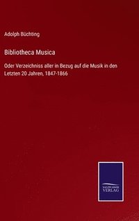 bokomslag Bibliotheca Musica