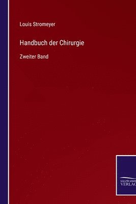 bokomslag Handbuch der Chirurgie