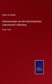 bokomslag Untersuchungen aus dem physiologischen Laboratorium in Wrzburg