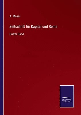 bokomslag Zeitschrift fur Kapital und Rente