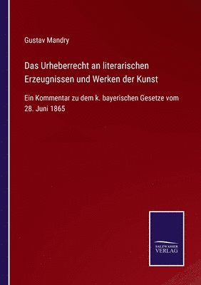 bokomslag Das Urheberrecht an literarischen Erzeugnissen und Werken der Kunst