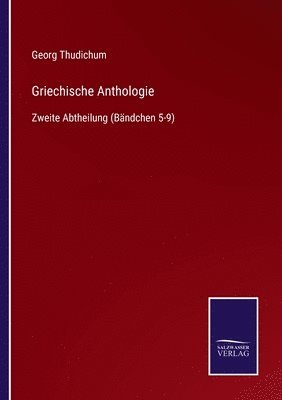 Griechische Anthologie 1