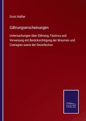 bokomslag Gährungserscheinungen