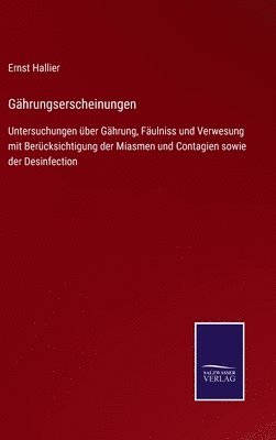 Gährungserscheinungen