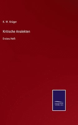 Kritische Analekten 1