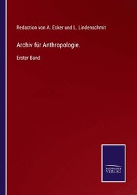 bokomslag Archiv für Anthropologie.