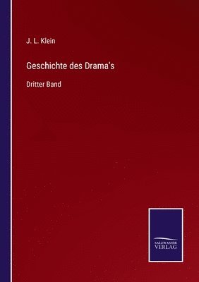 bokomslag Geschichte des Drama's