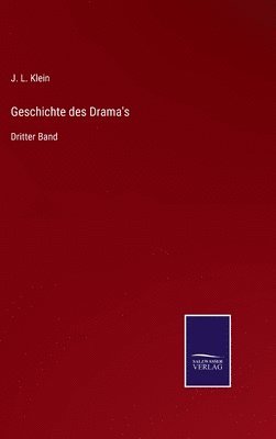 bokomslag Geschichte des Drama's