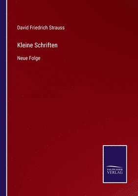 bokomslag Kleine Schriften