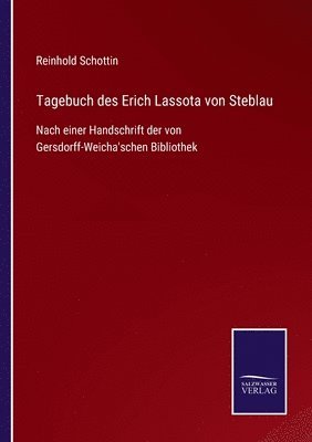 bokomslag Tagebuch des Erich Lassota von Steblau