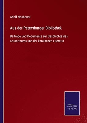 bokomslag Aus der Petersburger Bibliothek