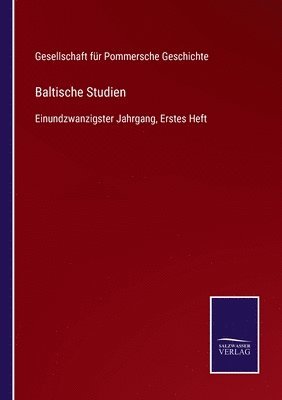 bokomslag Baltische Studien