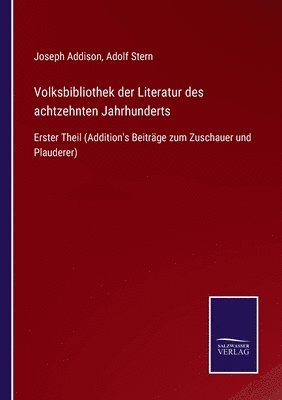 bokomslag Volksbibliothek der Literatur des achtzehnten Jahrhunderts