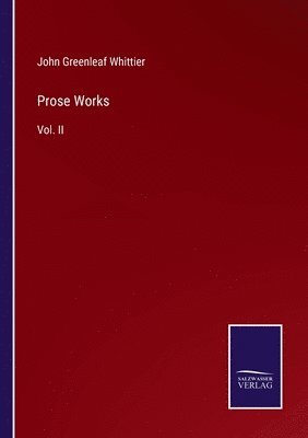 bokomslag Prose Works