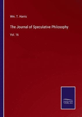 bokomslag The Journal of Speculative Philosophy