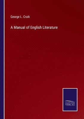 bokomslag Manual of English Literature