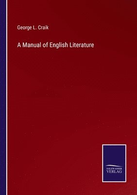 A Manual of English Literature 1