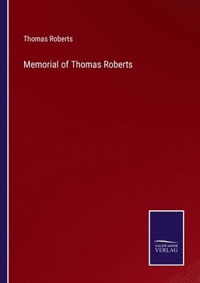 bokomslag Memorial of Thomas Roberts