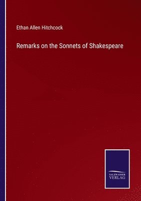 bokomslag Remarks on the Sonnets of Shakespeare