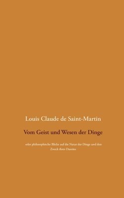 Vom Geist und Wesen der Dinge