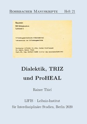 Rainer Thiel, Hans-Gert Gräbe - Dialektik, TRIZ und ProHEAL, Häftad