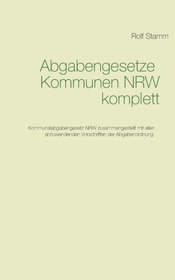 Abgabengesetze Kommunen NRW komplett 1