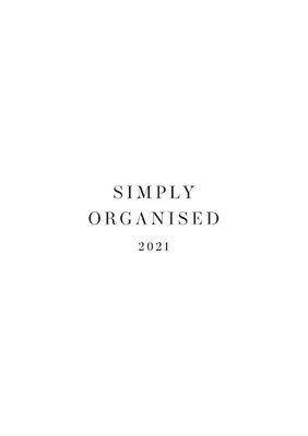 Simply Organised 2021 1