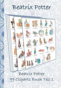 bokomslag Beatrix Potter 99 Cliparts Buch Teil 1 ( Peter Hase )