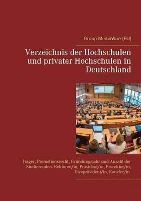 Heinz Duthel, Group Mediawire (Eu), Lu Chu Win - Verzeichnis der Hochschulen und privater Hochschulen in Deutschland, Häftad