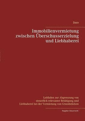 bokomslag Immobilienvermietung zwischen berschusserzielung und Liebhaberei