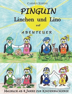 Malbuch zu Pinguin Linchen und Lino auf Abenteuer 1