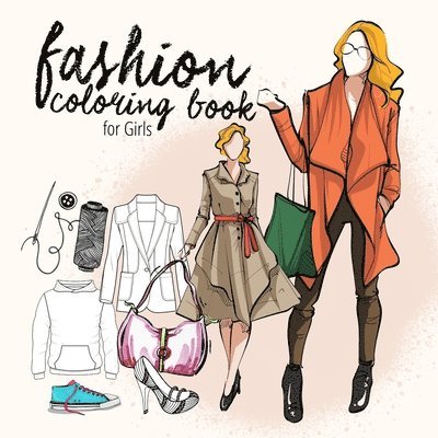 Fashion coloring book for teenagers Fashion Coloring Book Kids 10 up Fashion Design Coloring Book for Girls Fashion Coloring 1