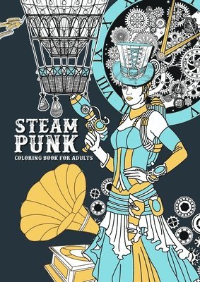 bokomslag Steampunk Coloring Book for Adults