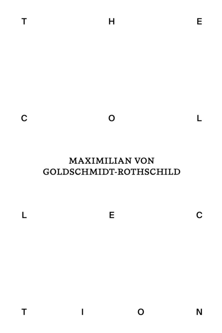 Matthias Wagner K, Katharina Weiler - Collection of Maximilian von Goldschmidt-Rothschild, Inbunden