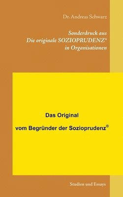 bokomslag Sonderdruck aus Die originale SOZIOPRUDENZ(R) in Organisationen