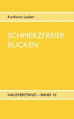 bokomslag Schmerzfreier Rucken - Hausverstand Band III